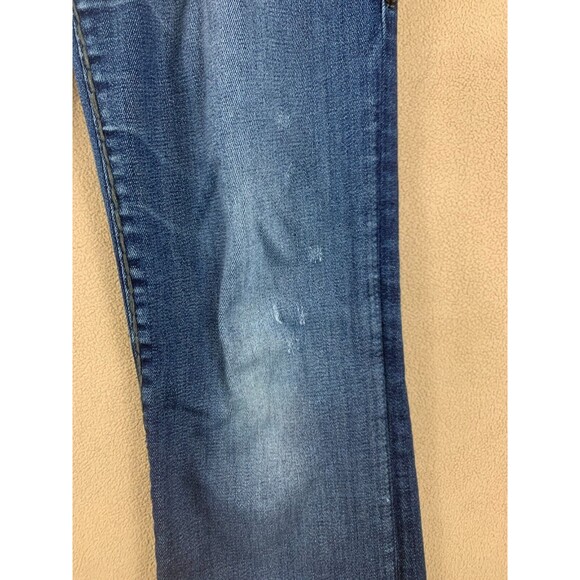 True Religion Women Jeans Size 26 Blue Becca Mid Rise Bootcut Dark Wash Stretch - Picture 5 of 12